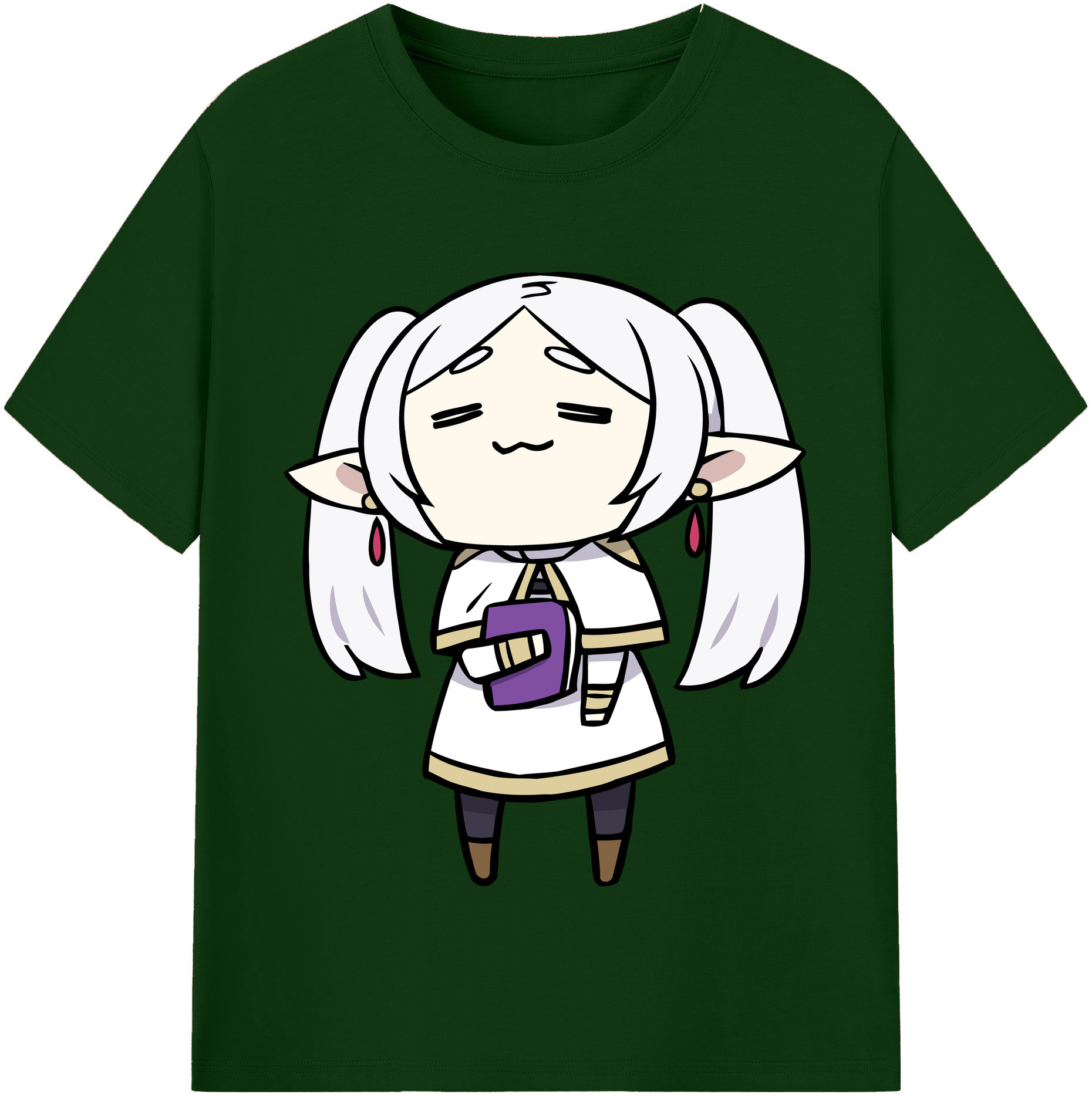 （画像用） 葬送のフリーレン Frieren 綿100％半袖Tシャツ（フロントプリント）